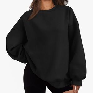 Black Oversized Crewneck